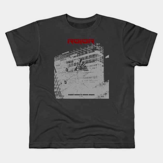 R010R - Industrial scaffold Kids T-Shirt by soillodge